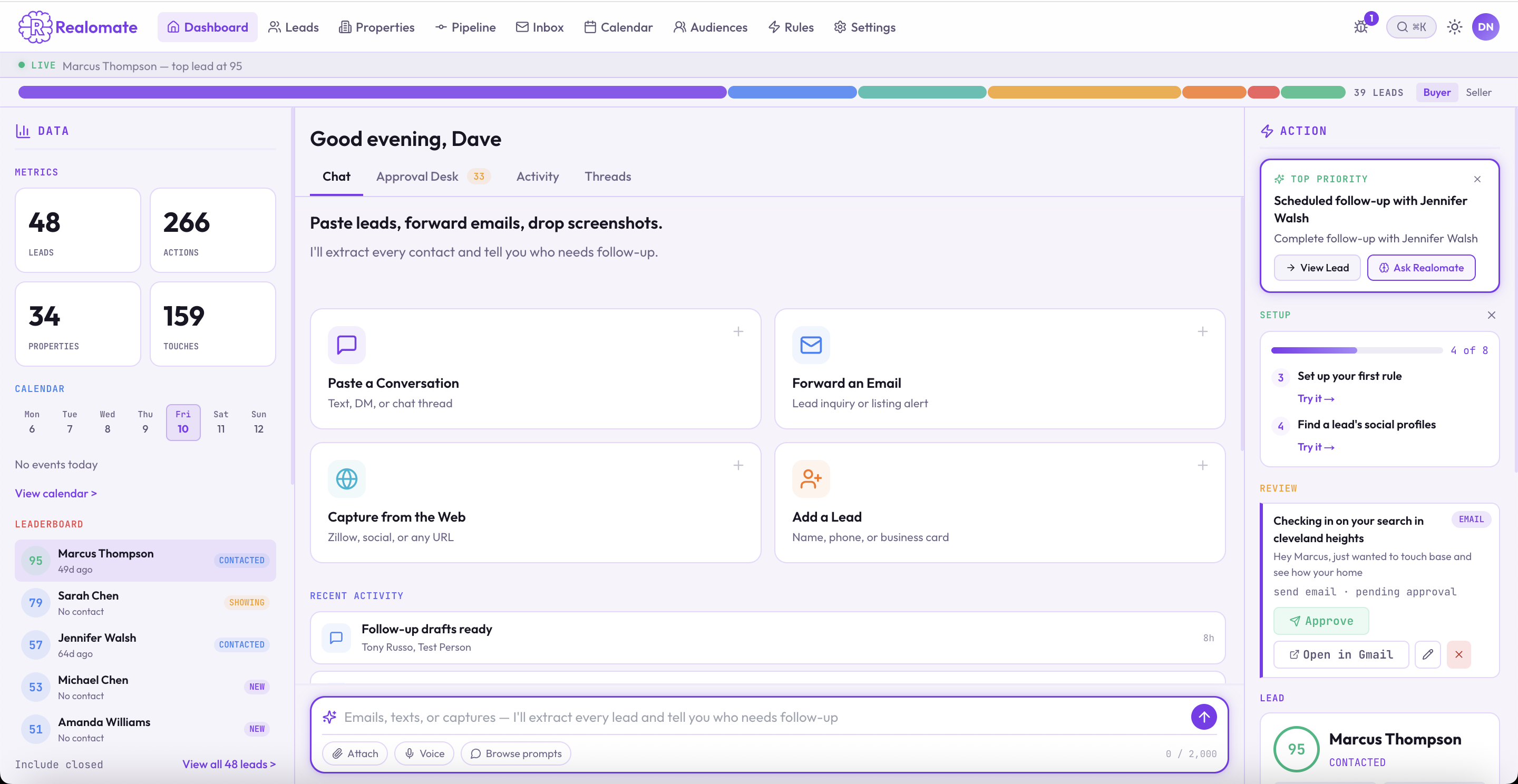Realomate dashboard preview